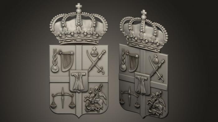 Coat of arms (GR_0365) 3D model for CNC machine